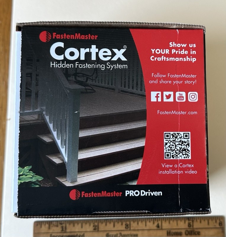 FastenMaster Cortex Hidden Fastening System: 224 screws, bits, plugs, Dark Gray gallery