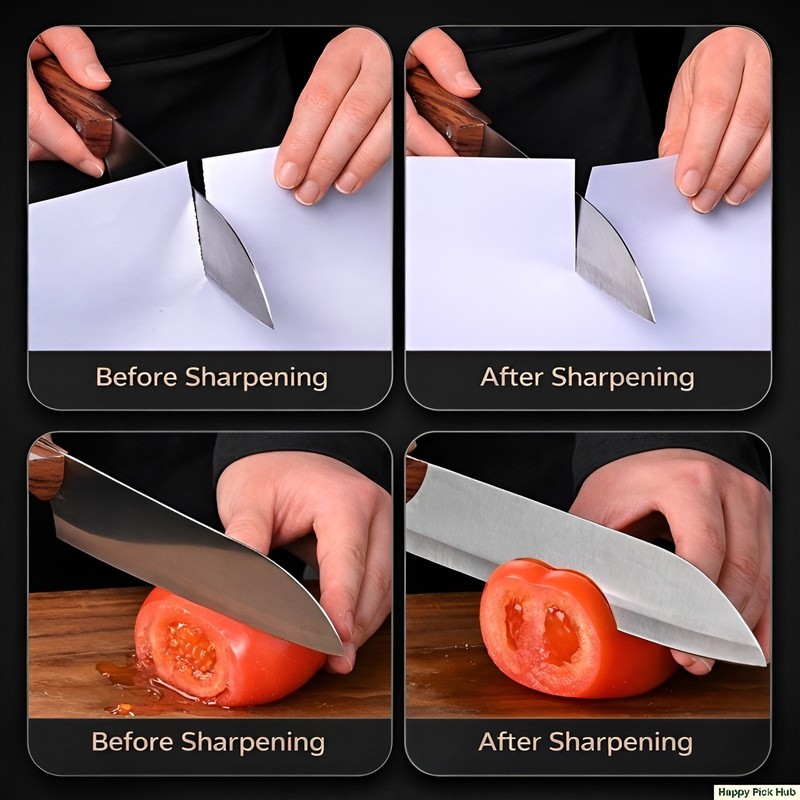 Cordless Electric Knife Sharpener 3 Stage Diamond Grinder USB Rechargeable gallery