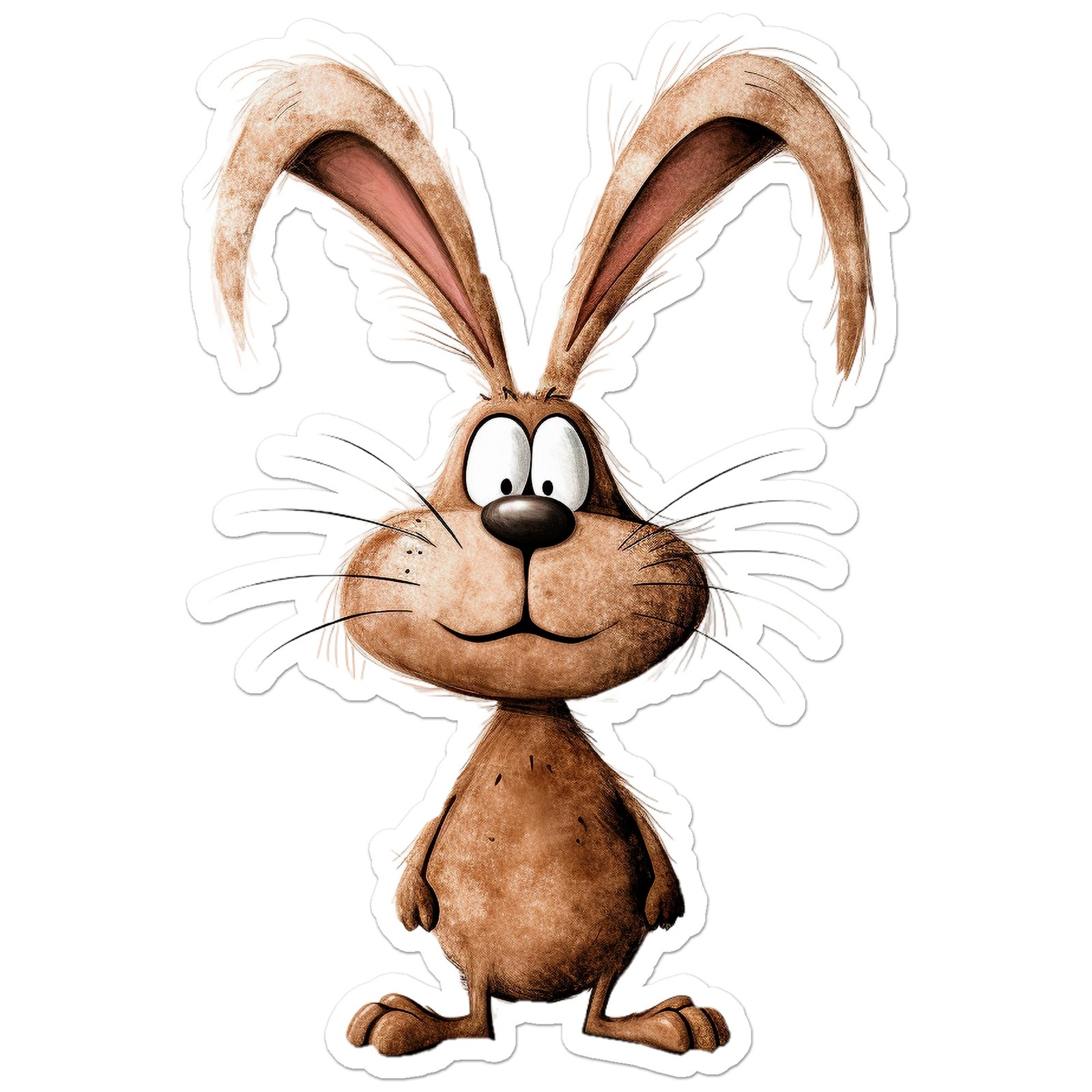 Funny Big Ears Rabbit - Vinyl Decal Sticker - Car Window Laptop - ebn12476 gallery