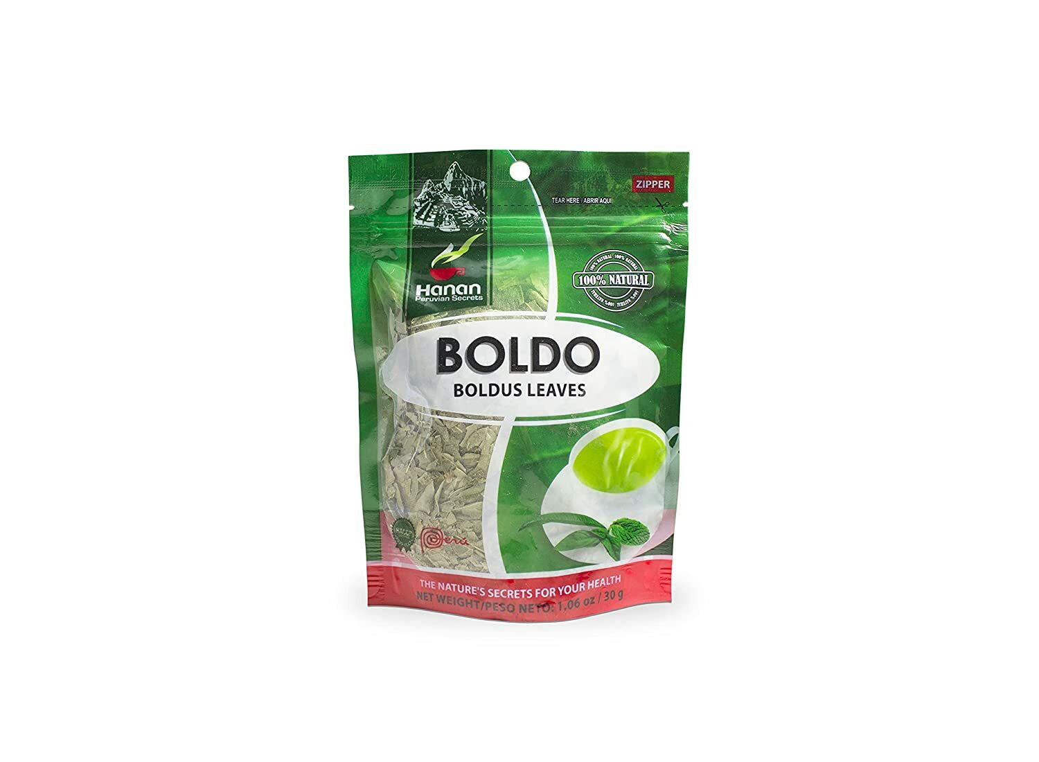Hanan Peruvian Secrets Boldo Herbal Tea | 100% Natural Boldus | 1.06oz / 30g | N gallery
