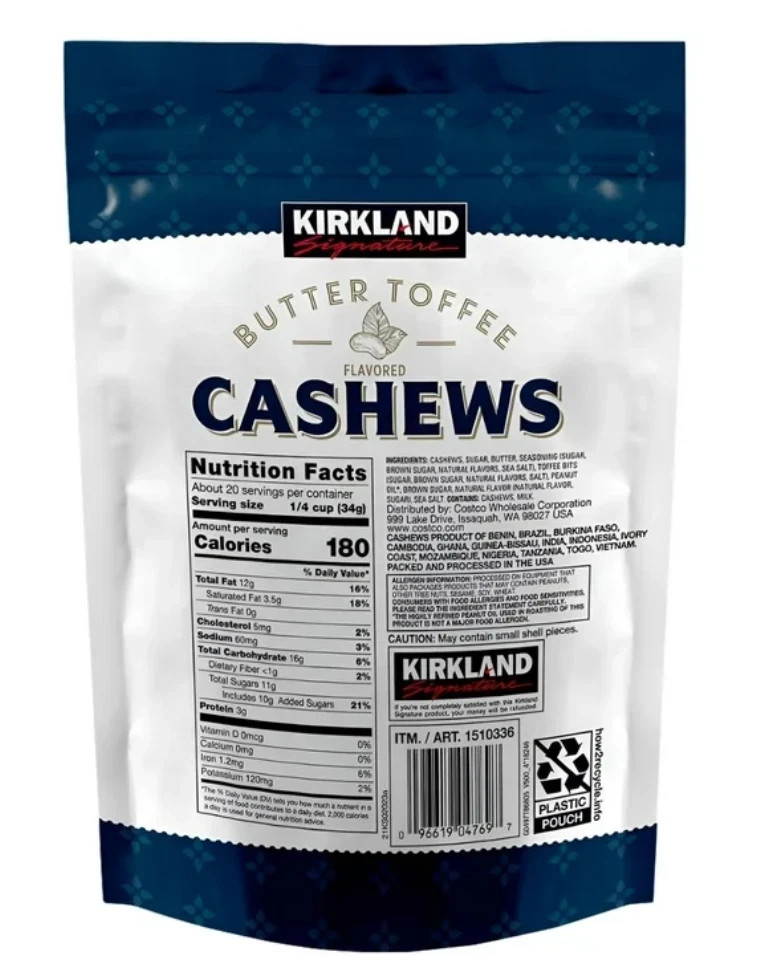 2-PACK Hoody's Butter Toffee Flavored Cashews 24 Oz Each Free Shipping 11/2026 gallery