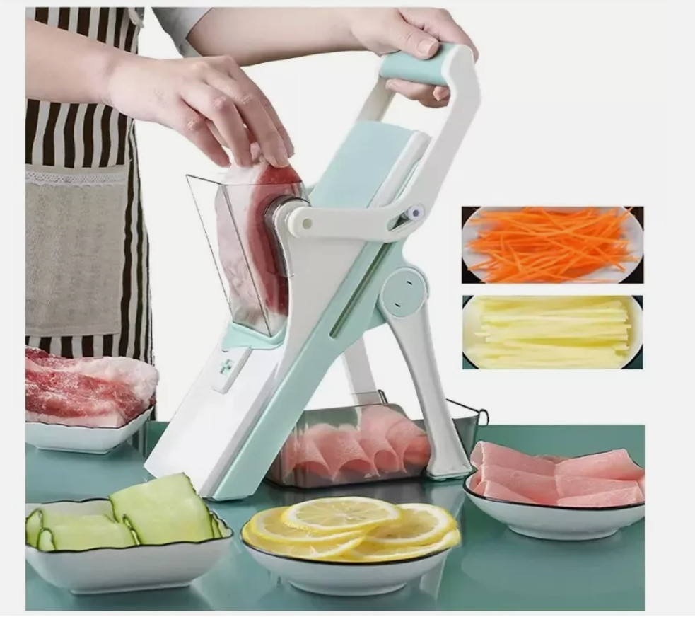 Safe Mandoline Slicer 5 in 1 Vegetable Chopper Food Potato Cutter Adjustable gallery