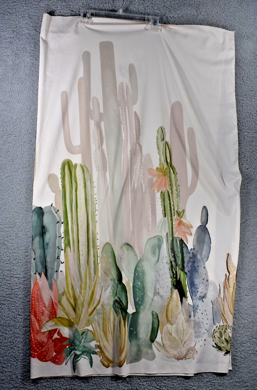 Cactus Southwest Print Polyester Scarf Large 96 inches Wide x56 inches Tall gallery