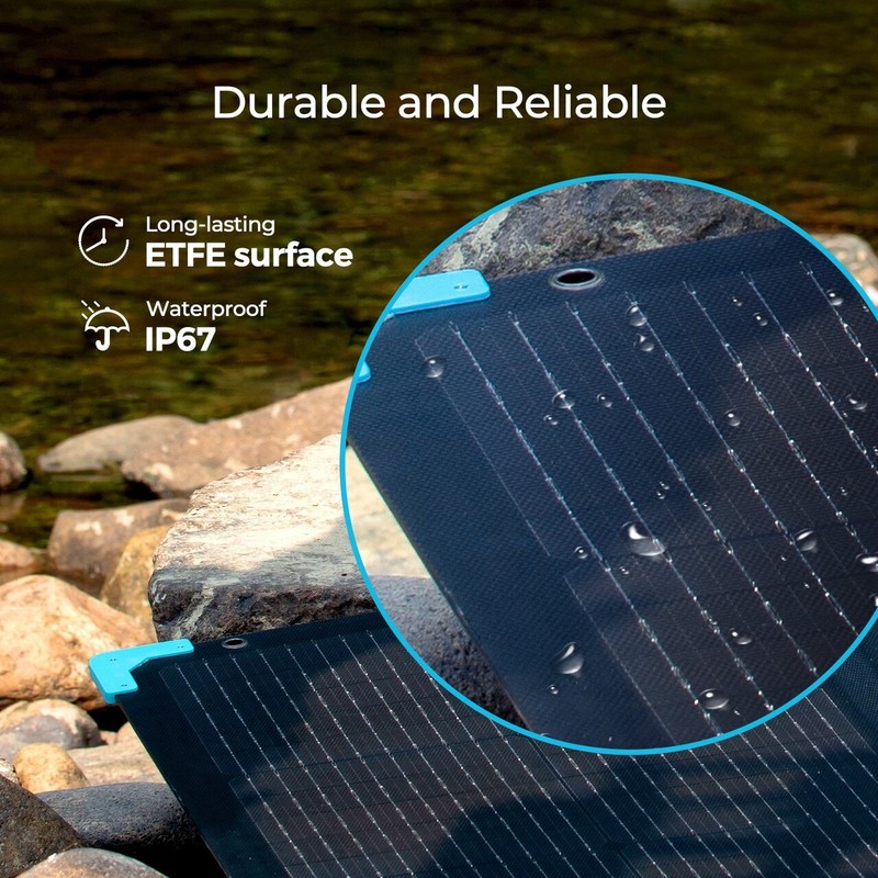 Renogy 80W Waterproof Foldable Portable Solar Panel Power Backup gallery