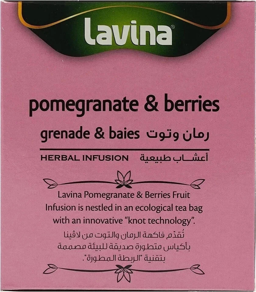 Lavina Pomegranate And Berries Tea 20 Tea Bags Free Shipping World Wide gallery