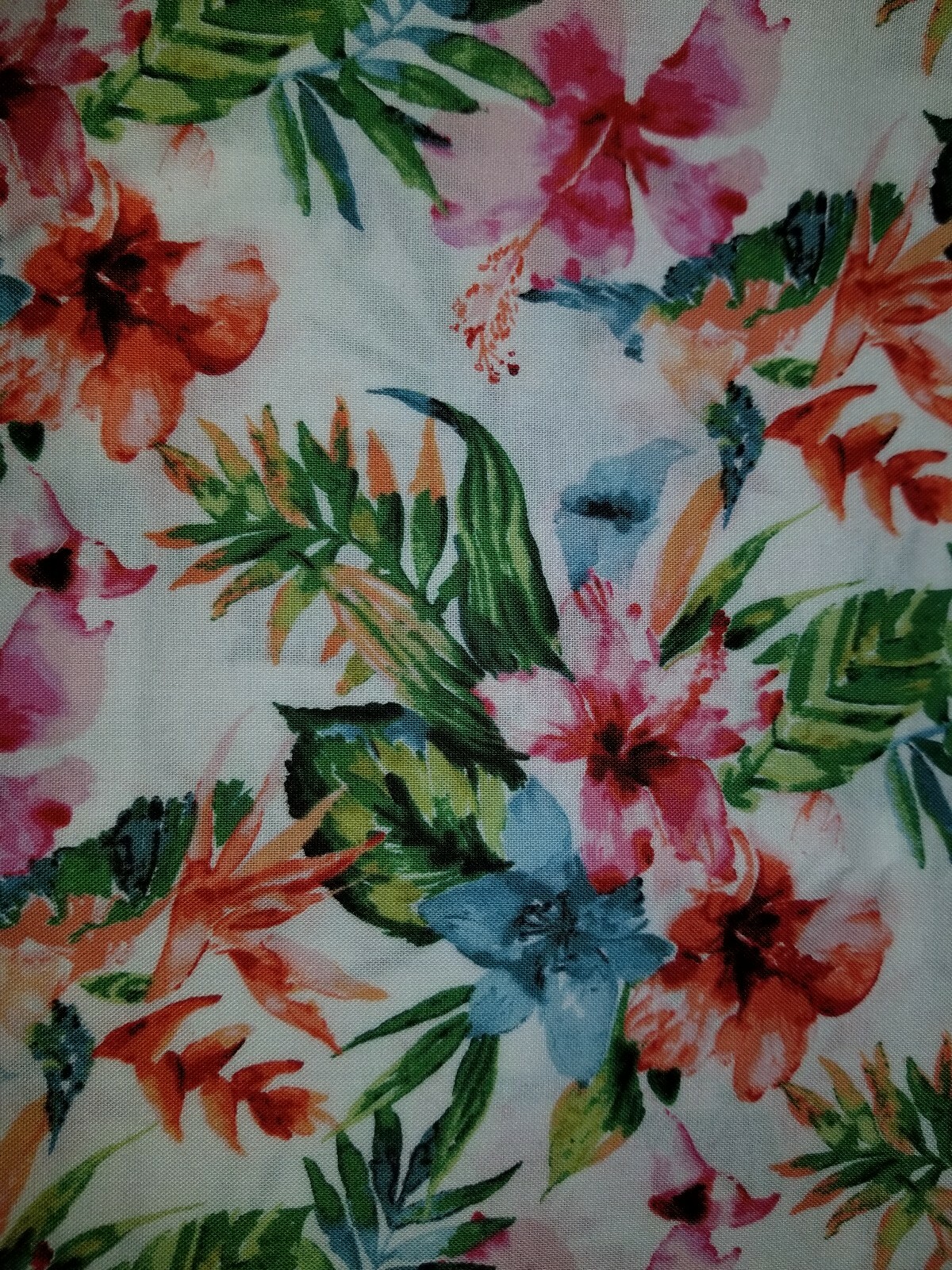 LINED WINDOW VALANCE 42X12 HIBISCUS FLOWER TROPICAL VACATION HAWAII FLORAL gallery