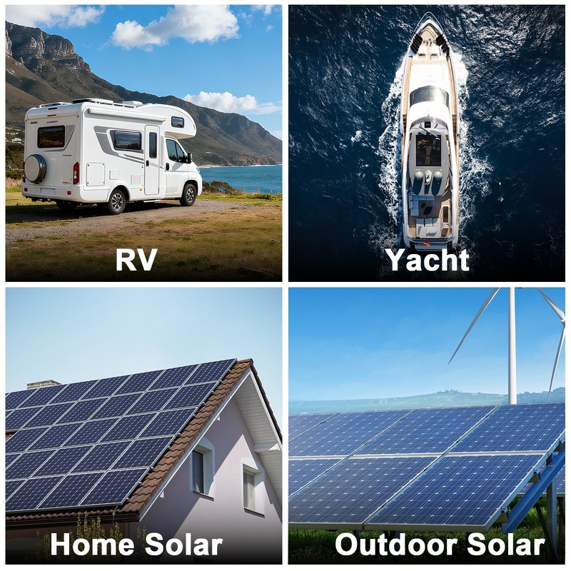 11ft Solar Panel Extension Cable Wire XT60 Female to Solar Connectors Red Black gallery