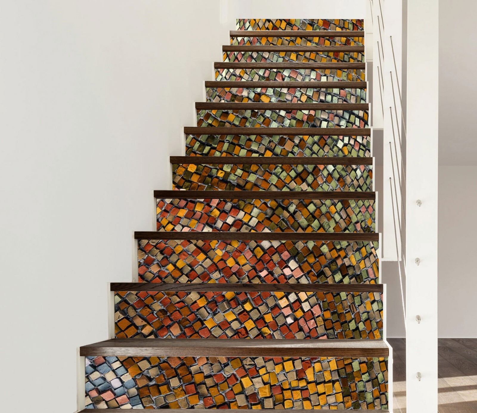 3D Color Pigment AZ474 Stair Risers Decoration Mural Vinyl Wallpaper Kay gallery