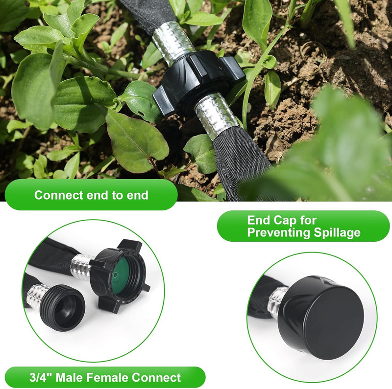 Flat Soaker Hose 15FT for Efficient Watering Tree - Durable Double Layer Design gallery
