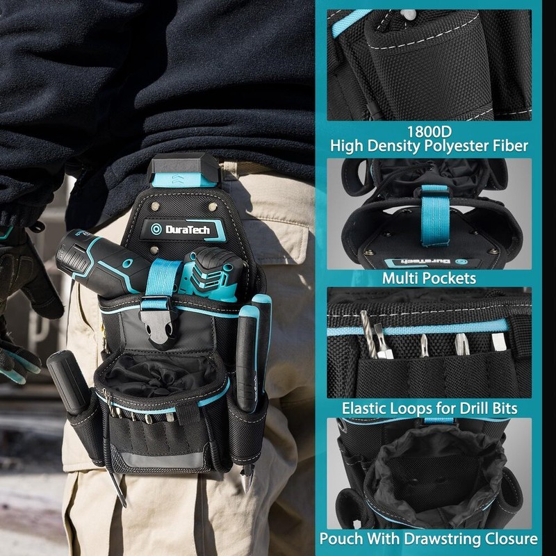 DuraTech Drill Holster with Quick Release Buckle for Electric Drills and DIY Use gallery