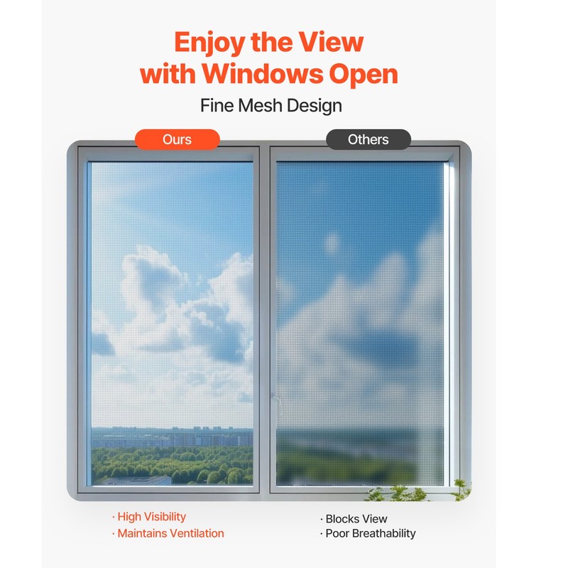 Window Screen Replacement 100 ft × 48 in Window Screen Mesh DIY Adjustable gallery