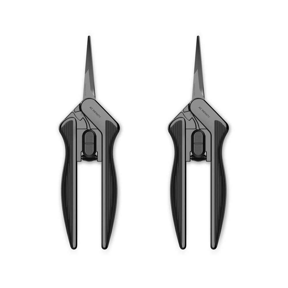 Straight Pruning Shear 6.6", Stainless Steel Blades for Gardening, 2-Pack