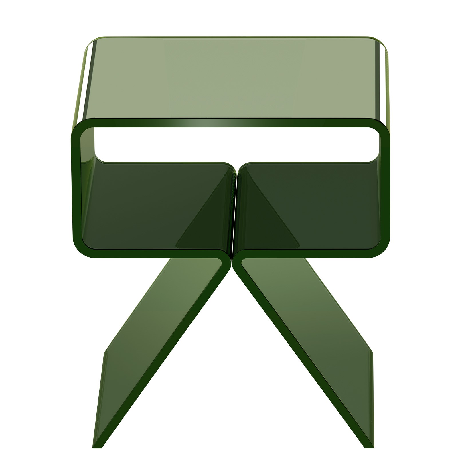 Uimoso Acrylic Nightstand Side Table Modern Clear Bedside No Assembly Required gallery