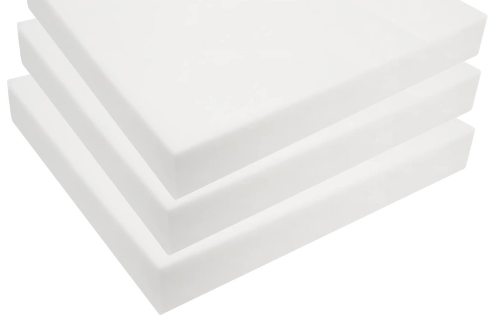 FoamTouch High Density (3pack) 2" Height x 24" Width x 24" Length Upholstery ...