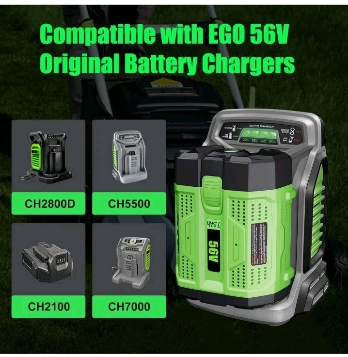 Enermall 1Pack 56V 7500mAh Replacement Battery for EGO 56V Battery BA2800T... gallery