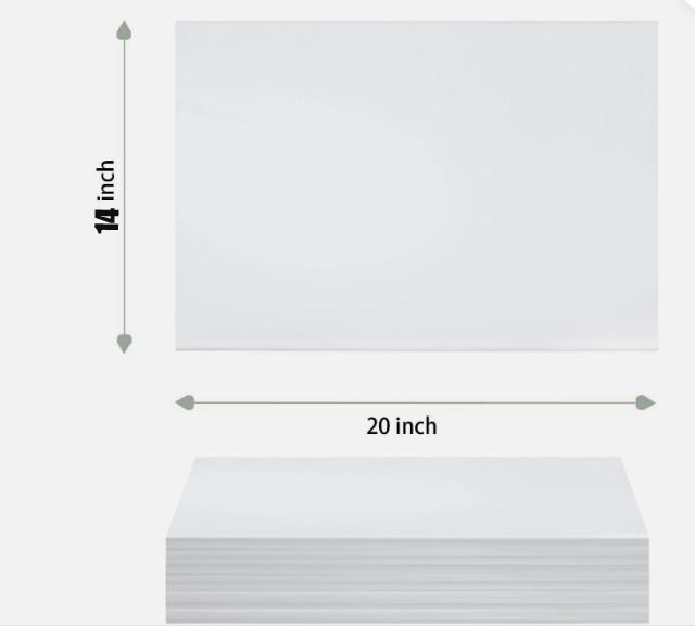 500~2500 Sheets Bulk Premium Gift Wrap Tissue Paper White 20 X30 For Crafts Gift