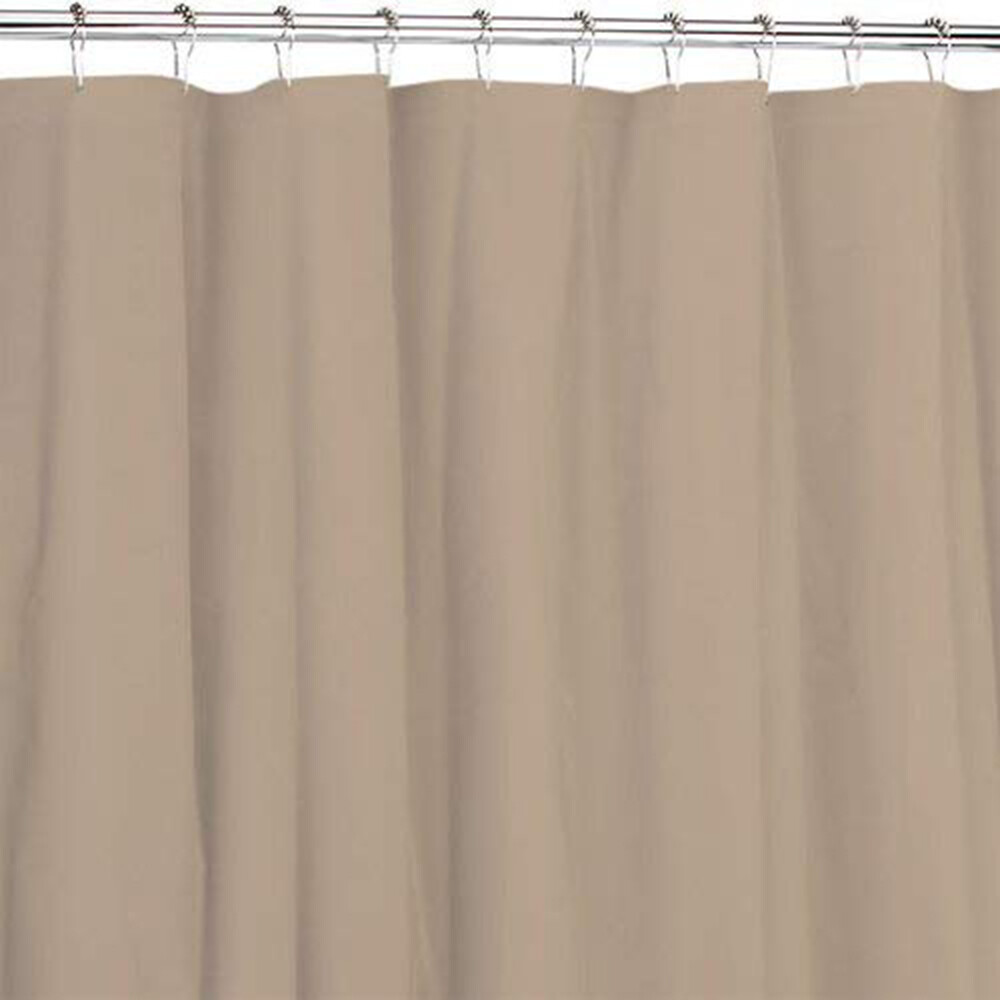 Magnetized Shower Curtain Liner Mildew Resistant Linen Color gallery