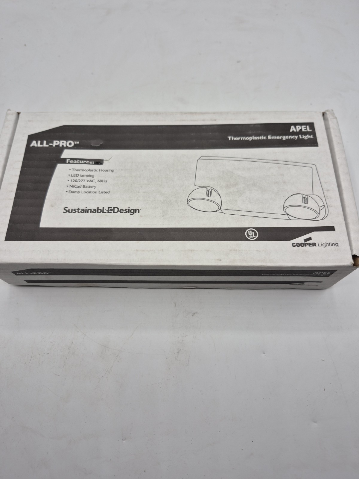 New ALL-PRO APEL Thermoplastic Emergency Light by Cooper LED NiCad Lighting New gallery