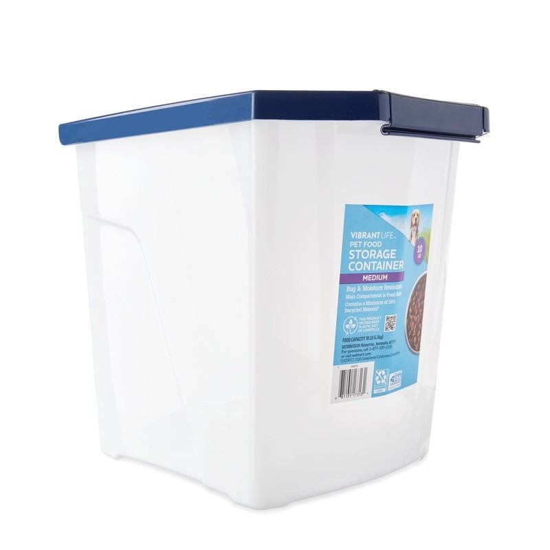 Plastic Dog Food Storage Container Extra Large Locking Lid Wheels Bug Resistant