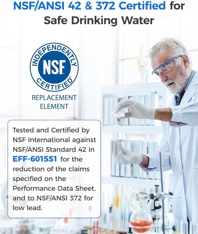 Waterdrop Refrigerator Water Filter Replacement for Bosch® Ultra Clarity®, (3) gallery
