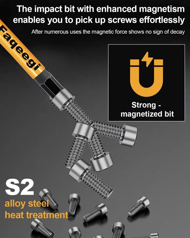 4-Inch Long Hex Bit Set 20PCS (Metric & SAE) Impact Allen Wrench/Key Drill Bit gallery
