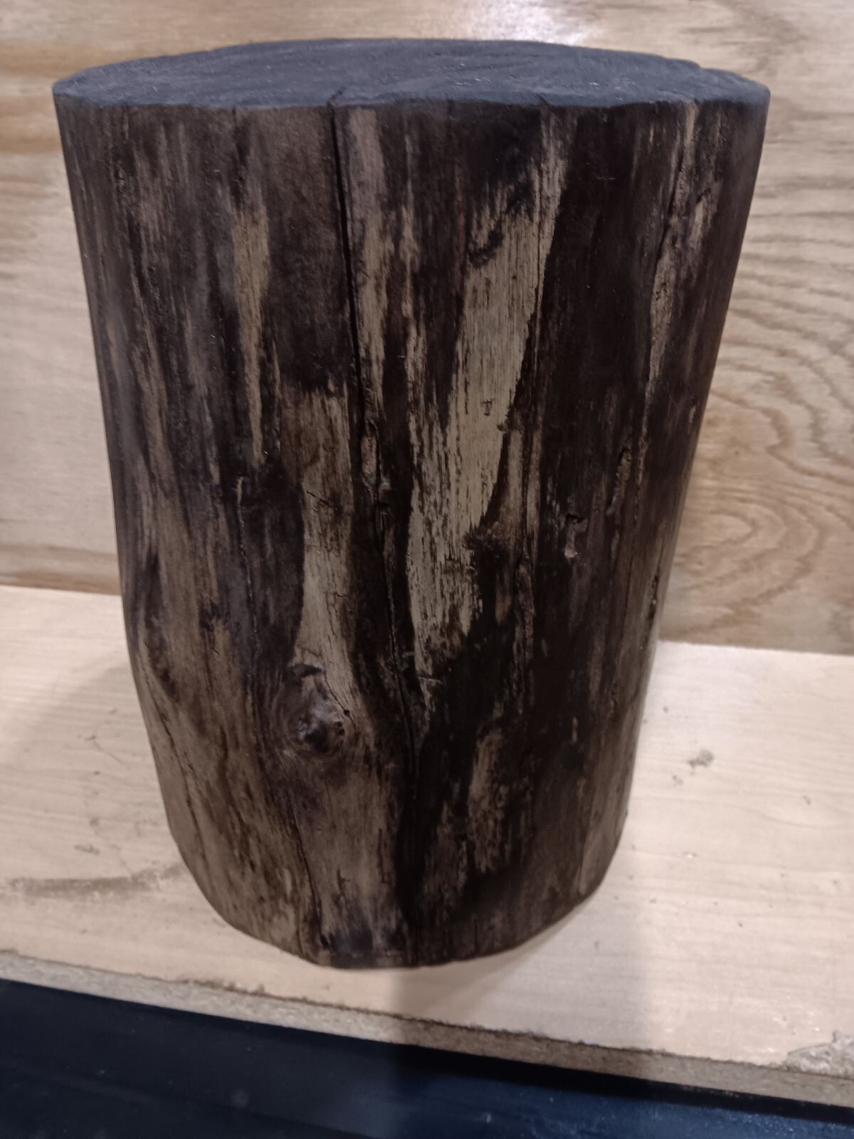 Tree Stump Stool, Rudtic, Natural Edge Side Table End Table, Stand 13 Inches Tal gallery