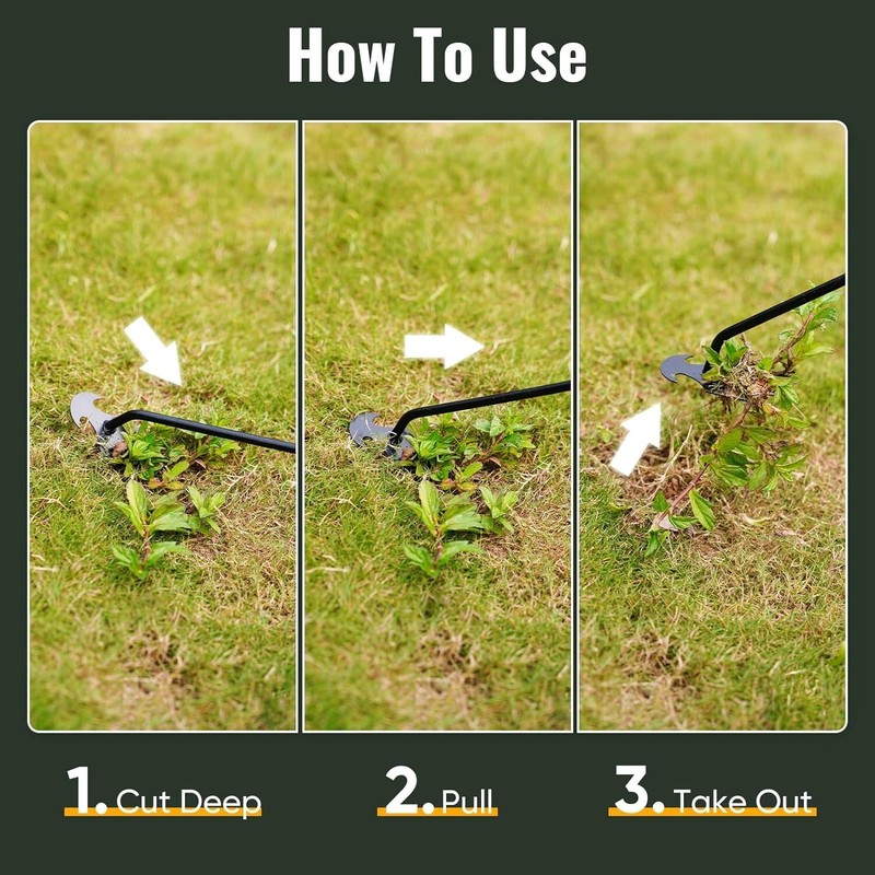 Weed Puller Tool Garden Weed Pulling Tool, Portable Garden Weeder Tool Uprooting gallery