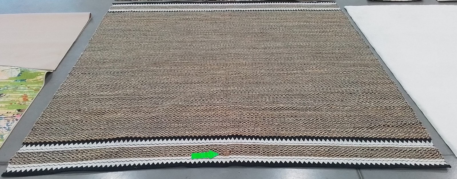 NATURAL BLAK 9'-0" x 9'-0" Broken Thread Rug Reduced Price 1172771590 NF874B-9SQ gallery