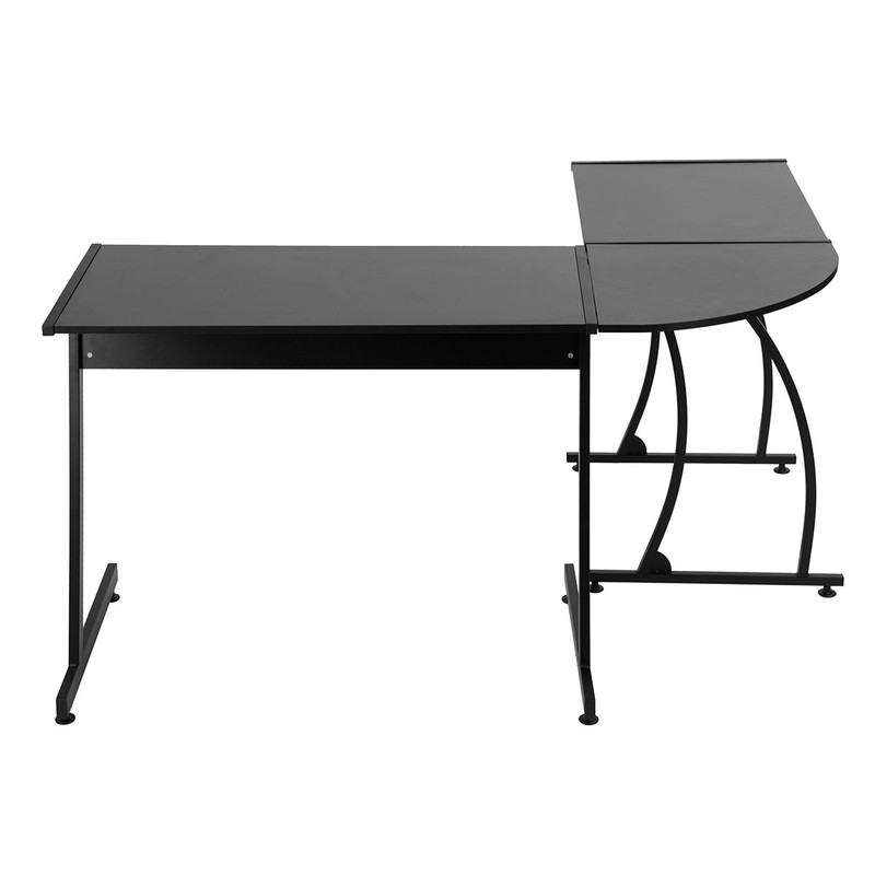 L-Shaped Corner Desk Computer Gaming Laptop PC Table Workstation Home Office gallery
