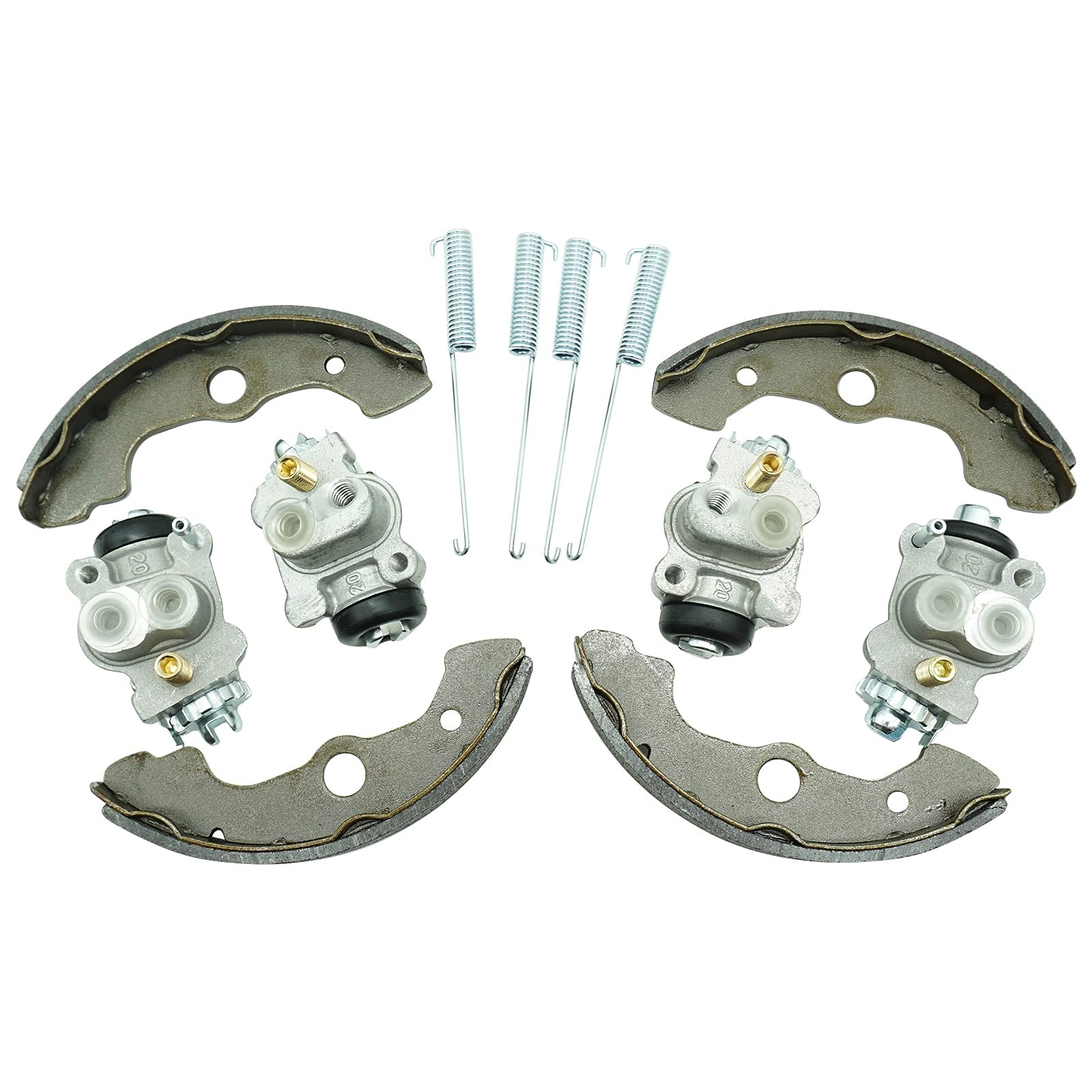 M MATI Front Left&Right Brake Wheel Cylinders Set all 4 with Brake Shoes for Hon gallery