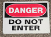 Do Not Enter OSHA Danger Sign Metal 14" x 10" gallery