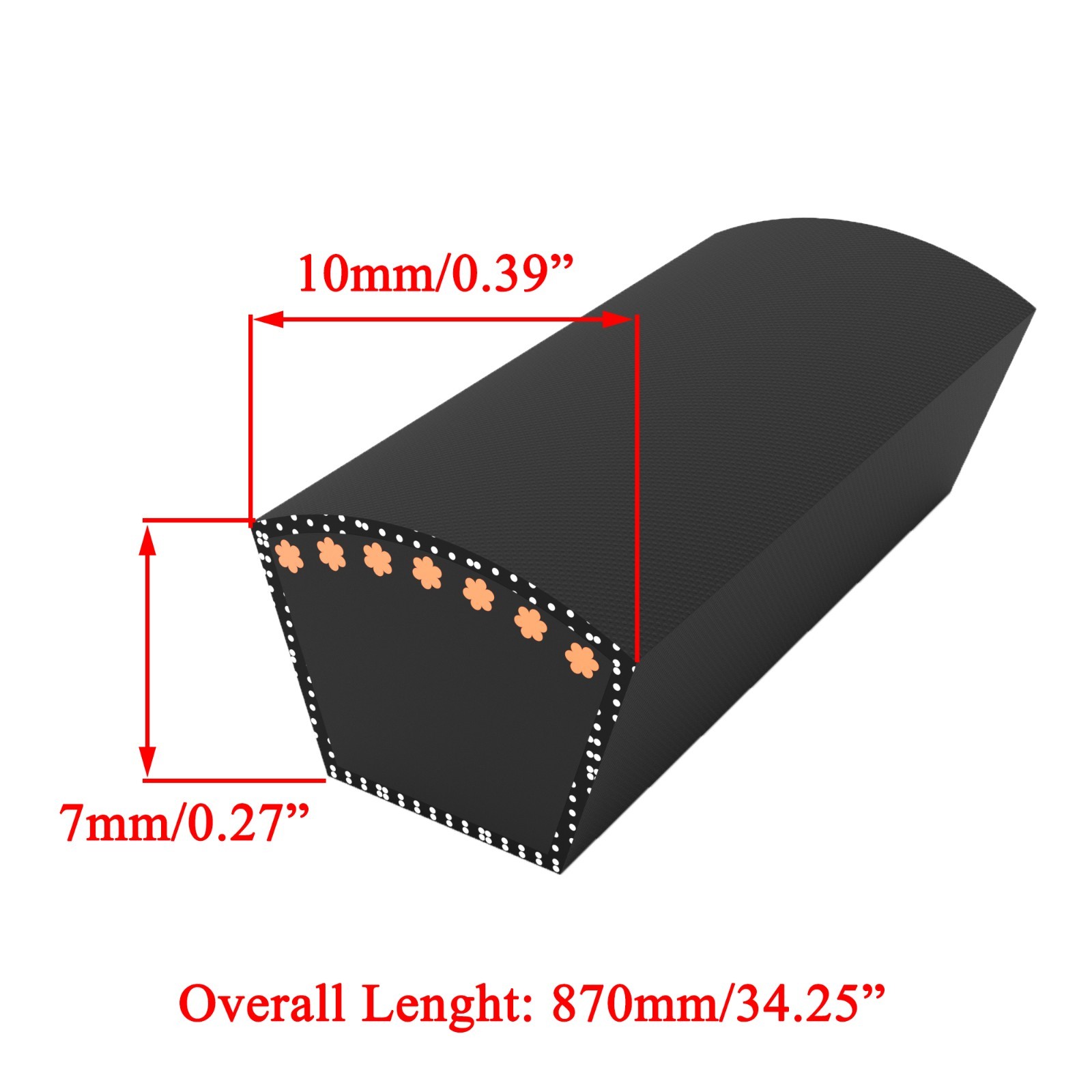 Traction Drive Belt for MTD 31AM62KE077 31AM62KE098 31AM62KE105 Snowblower gallery