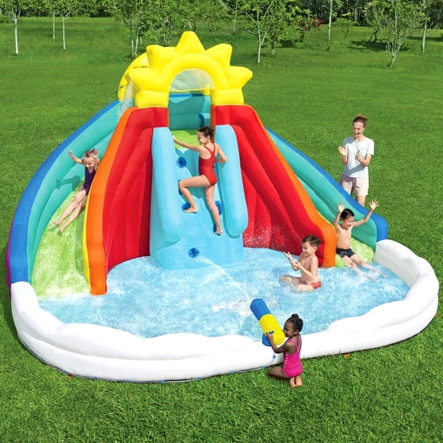 🌈 H2OGO! Rainbow Adventure Kids Inflatable Mega Water Park 🚚 FREE SHIPPING gallery
