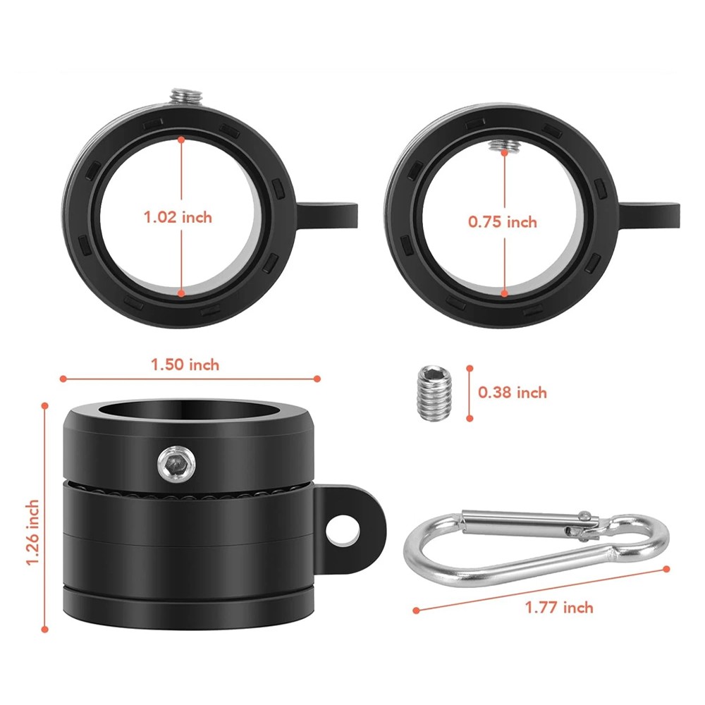 4 Pack Flag Pole Rings,360° Rotating anti Wrap Flag Mounting Ring,Spinning Flag gallery