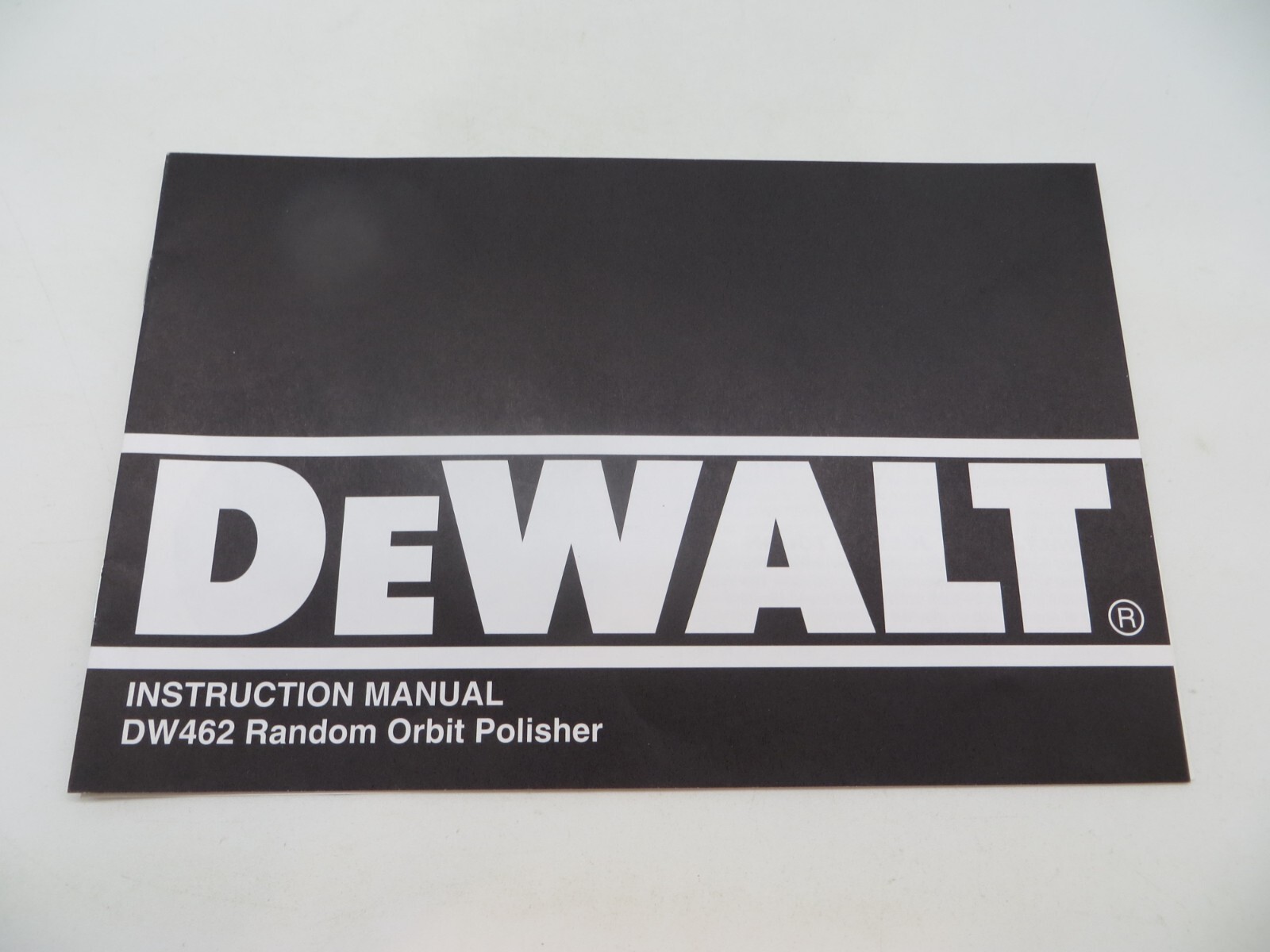 DeWALT Tool Instruction Manual Random Orbit Polisher Model DW462 + parts list gallery