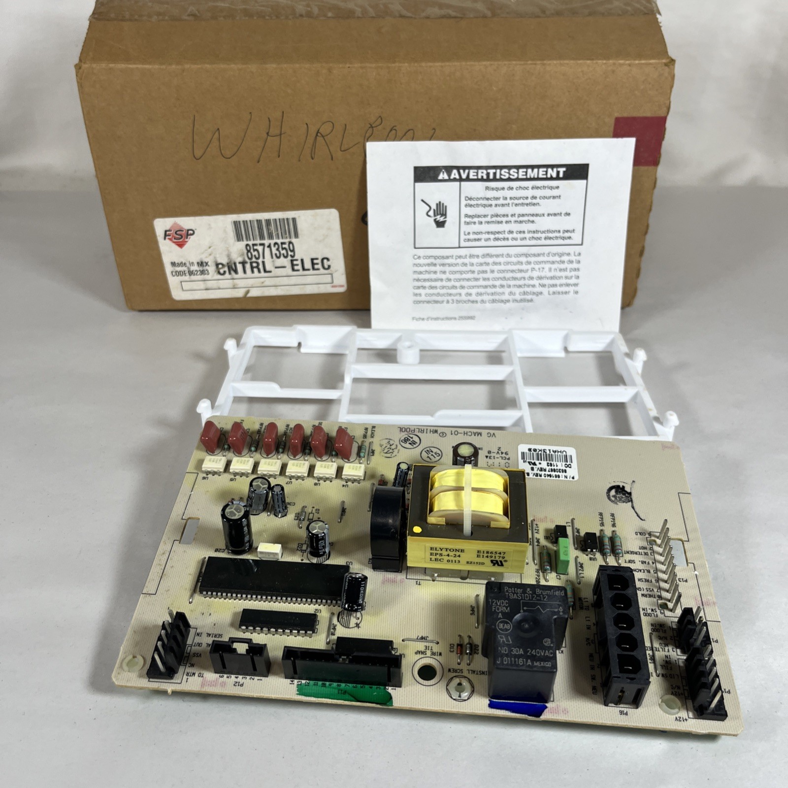 Genuine Whirlpool / FSP Washer Main Control Board OEM Part # 8571359, New in Box gallery