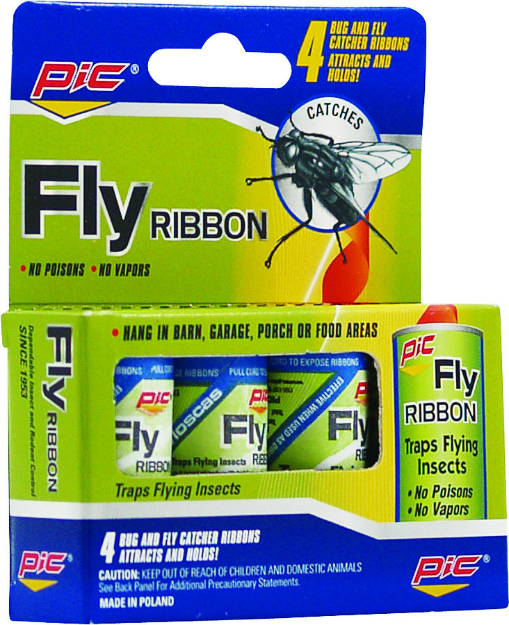Bug Insect Fly Hanging Ribbon Trap Glue Catcher Sticky Tape Strip Rolls Flies