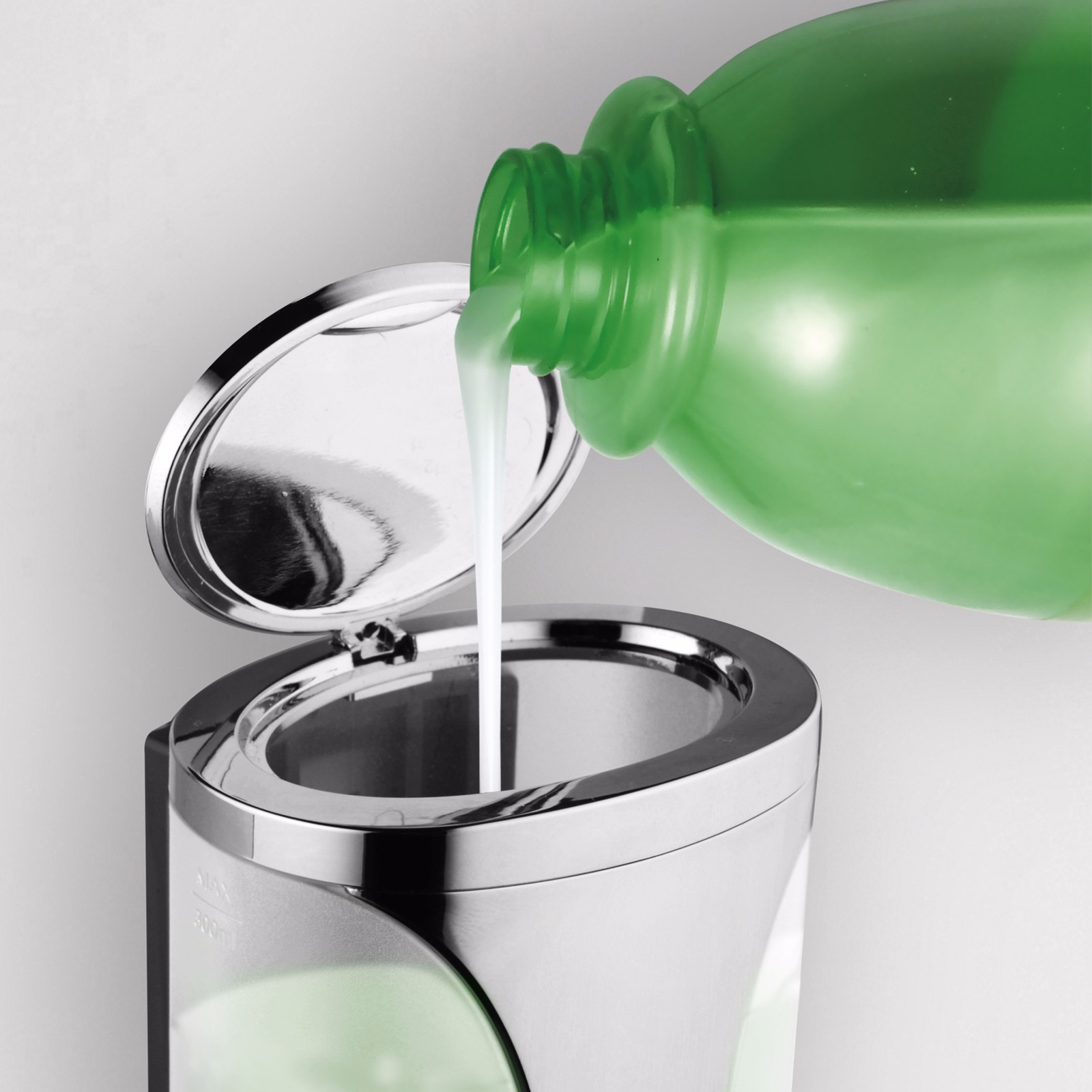 Soap Dispenser Bathroom Wall Mount Shower Shampoo Lotion Container Holder System gallery