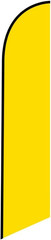Solid Yellow Swooper Feather Flag Banner – Replacement Flag Only