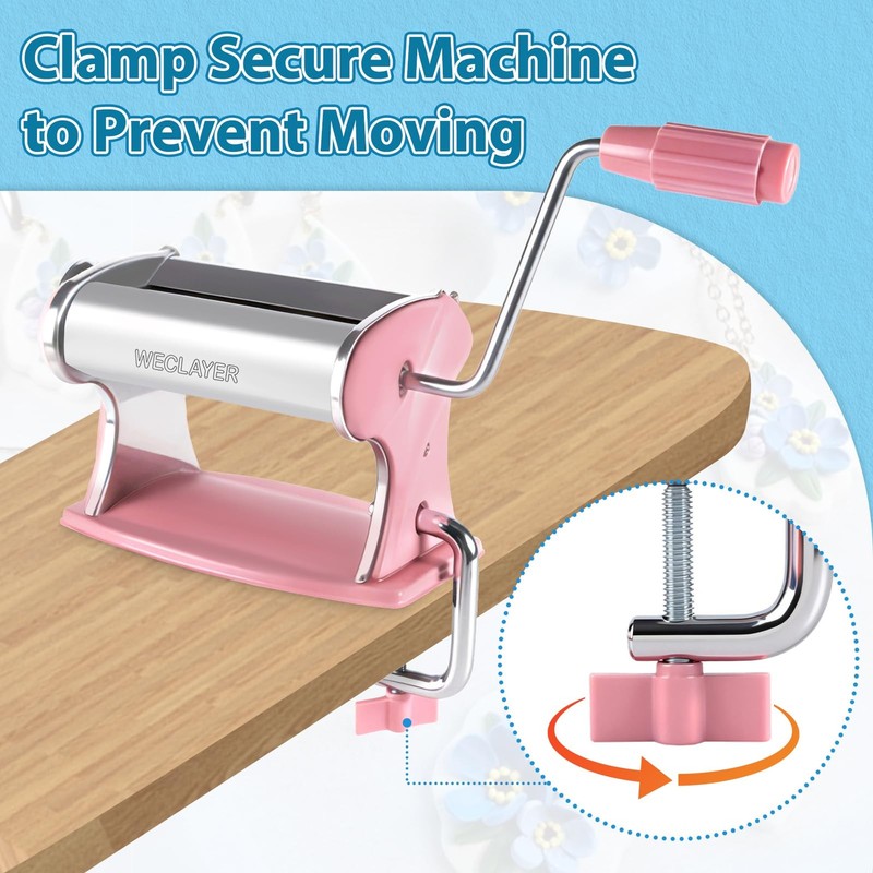 Polymer Clay Press Machine,Clay Roller Machine,Includes Clamp and Hand gallery
