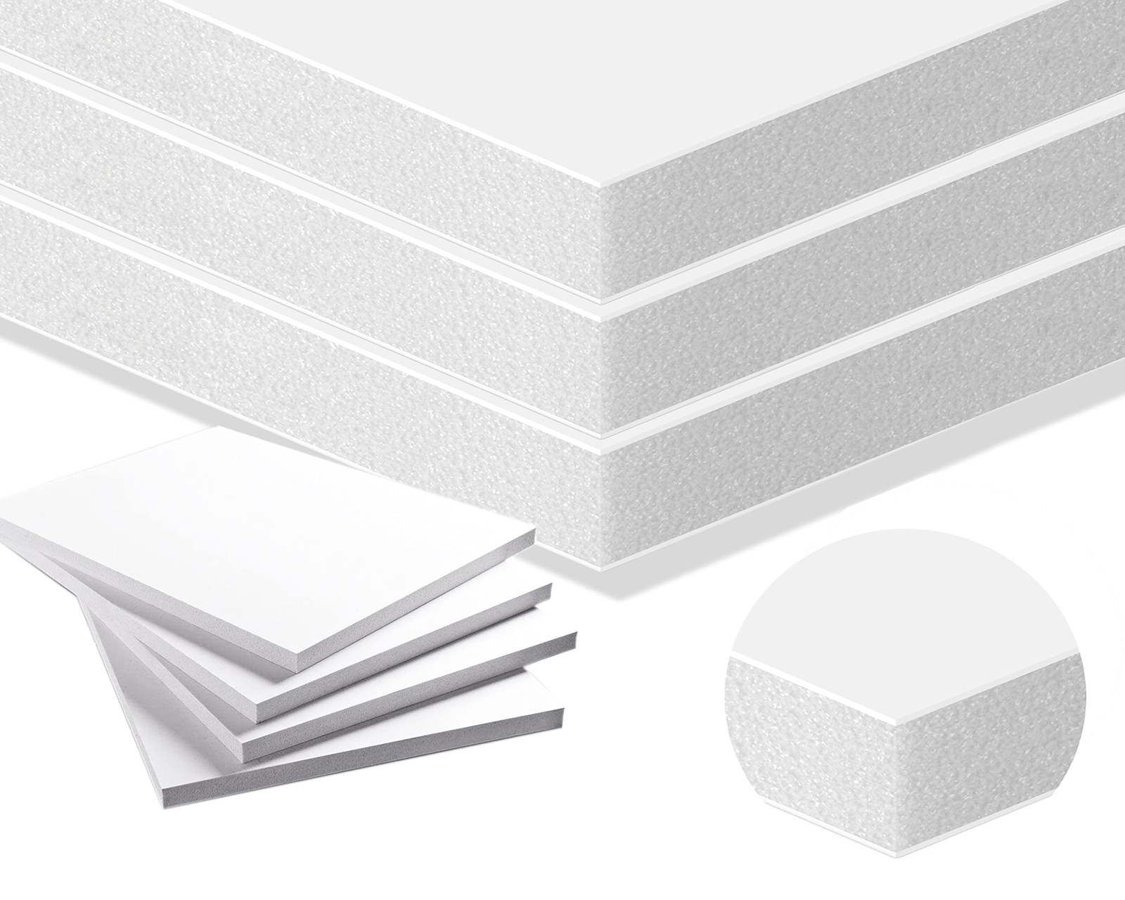 3/8" White Foam Core Boards 11x14 16x20 20x30 24x36 30x40 32x40 Poster Backing gallery