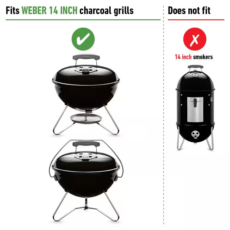 Replacement Charcoal Grill Grate For 14 In. Smokey Joe Silver Gold, fits Weber gallery