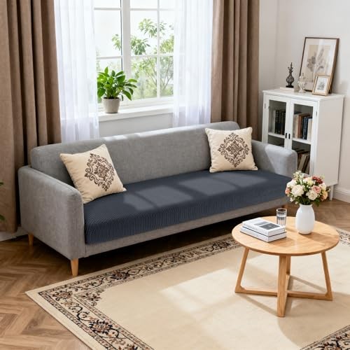 Stretch Couch Cushion Slipcovers Reversible Cushion Replacement X-Large Grey gallery