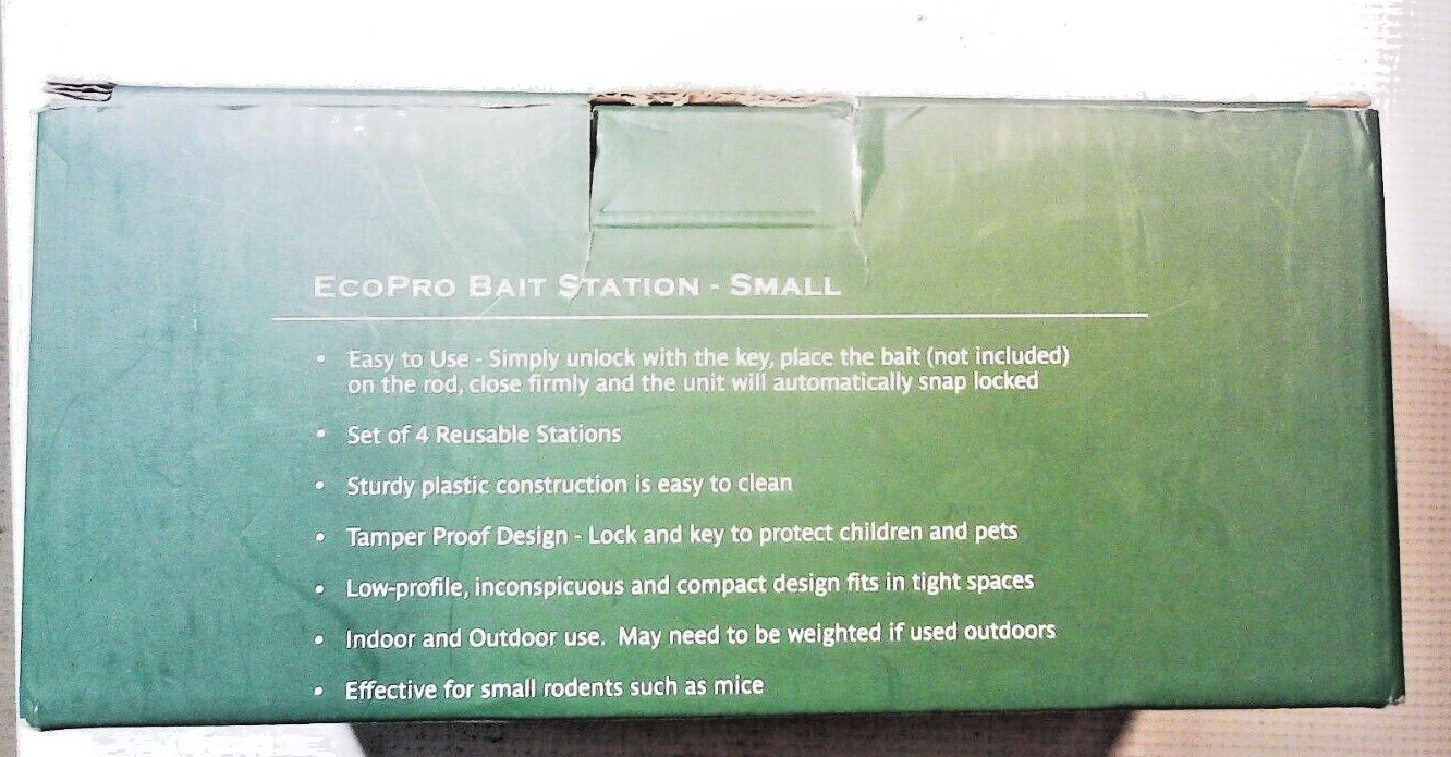 EcoPro Bait Station - 4 pack - Small Children-Pet Safe With Lock And Key gallery