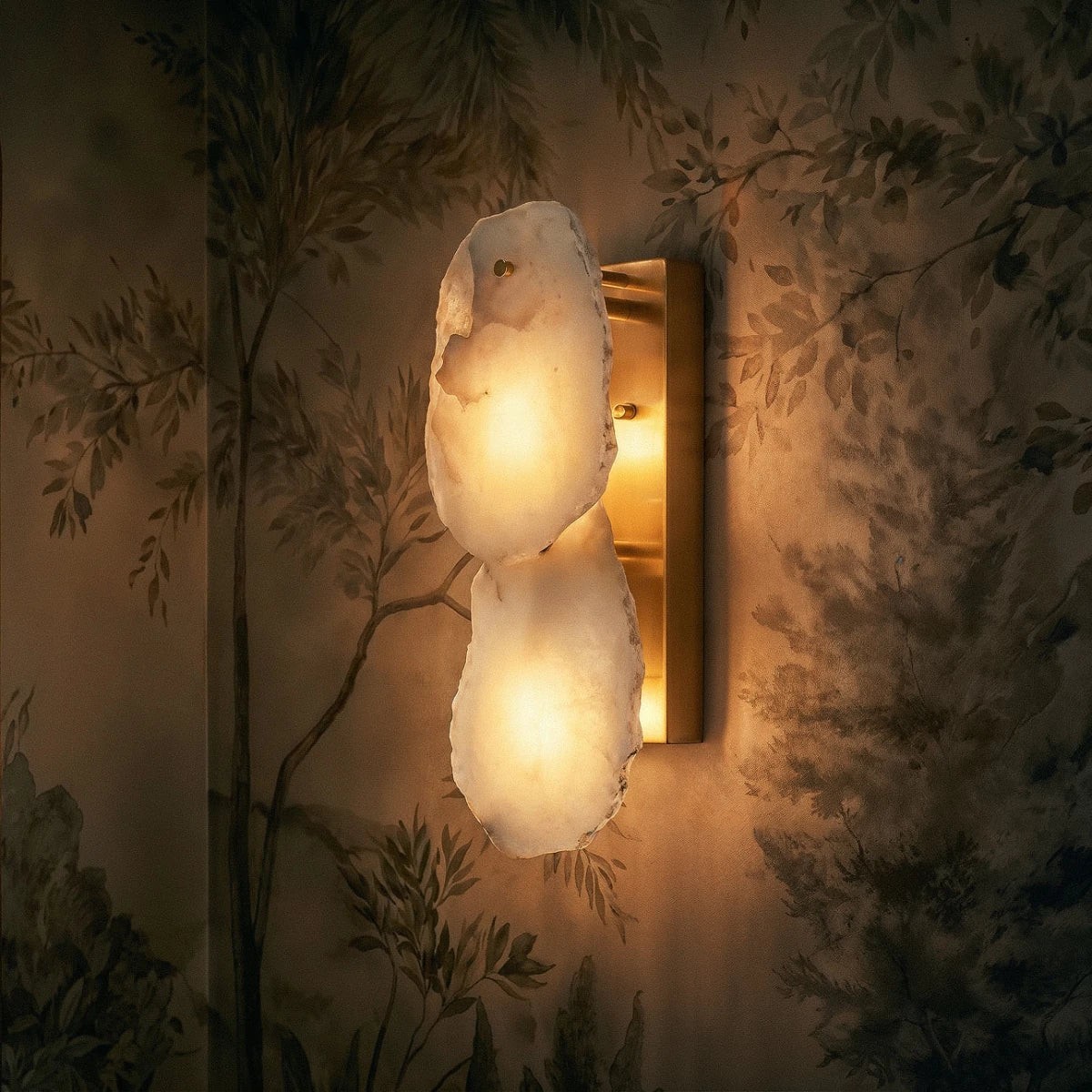 Natural Alabaster Marble Wall Sconce Modern Concise Style gallery