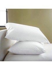 2 Pack Quilted Bed Pillows White Down Feather Standard King Size Pillow-USA