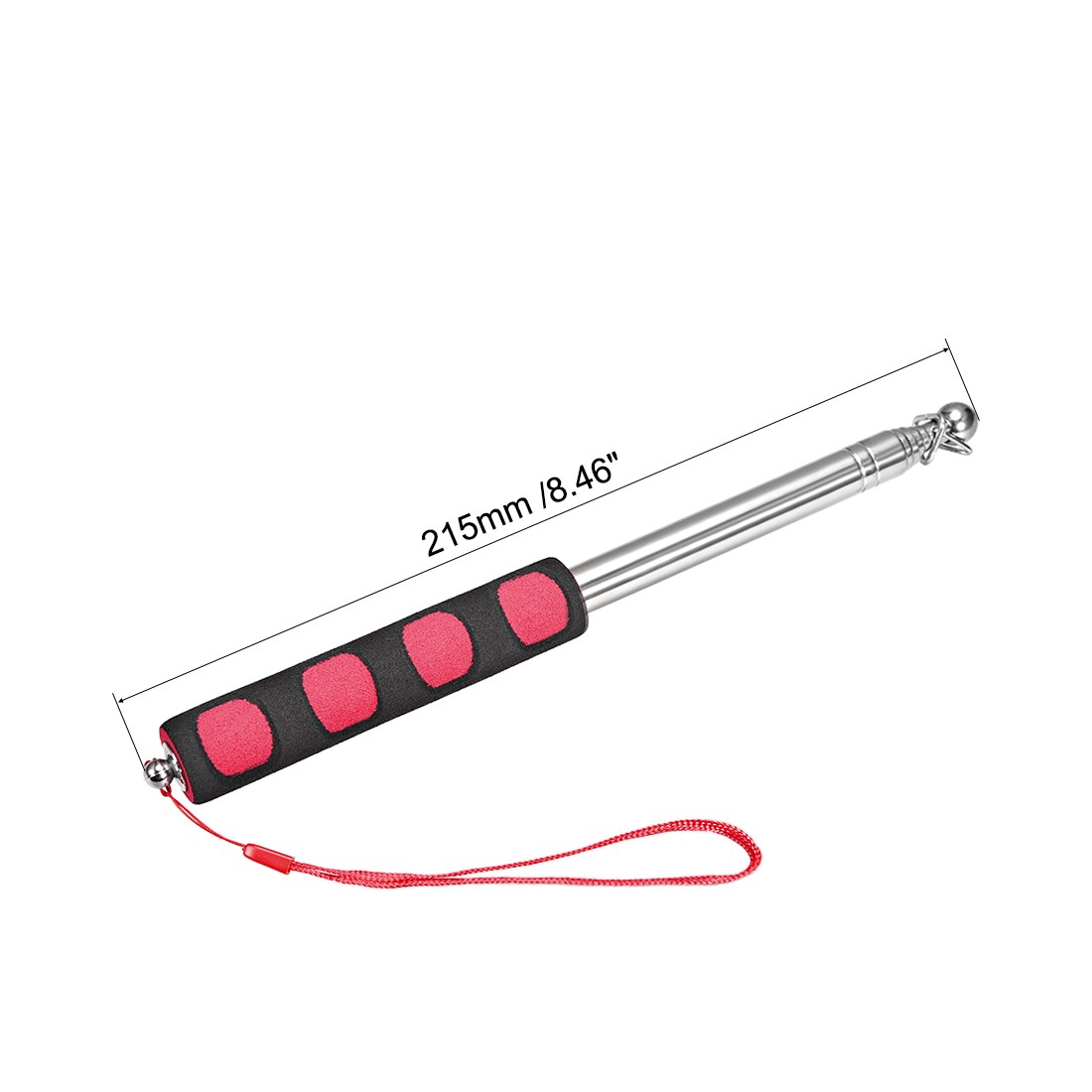 3.28FT/1M, Handheld Flagpoles,Sponge Handle Guide Flag Pole,Red gallery