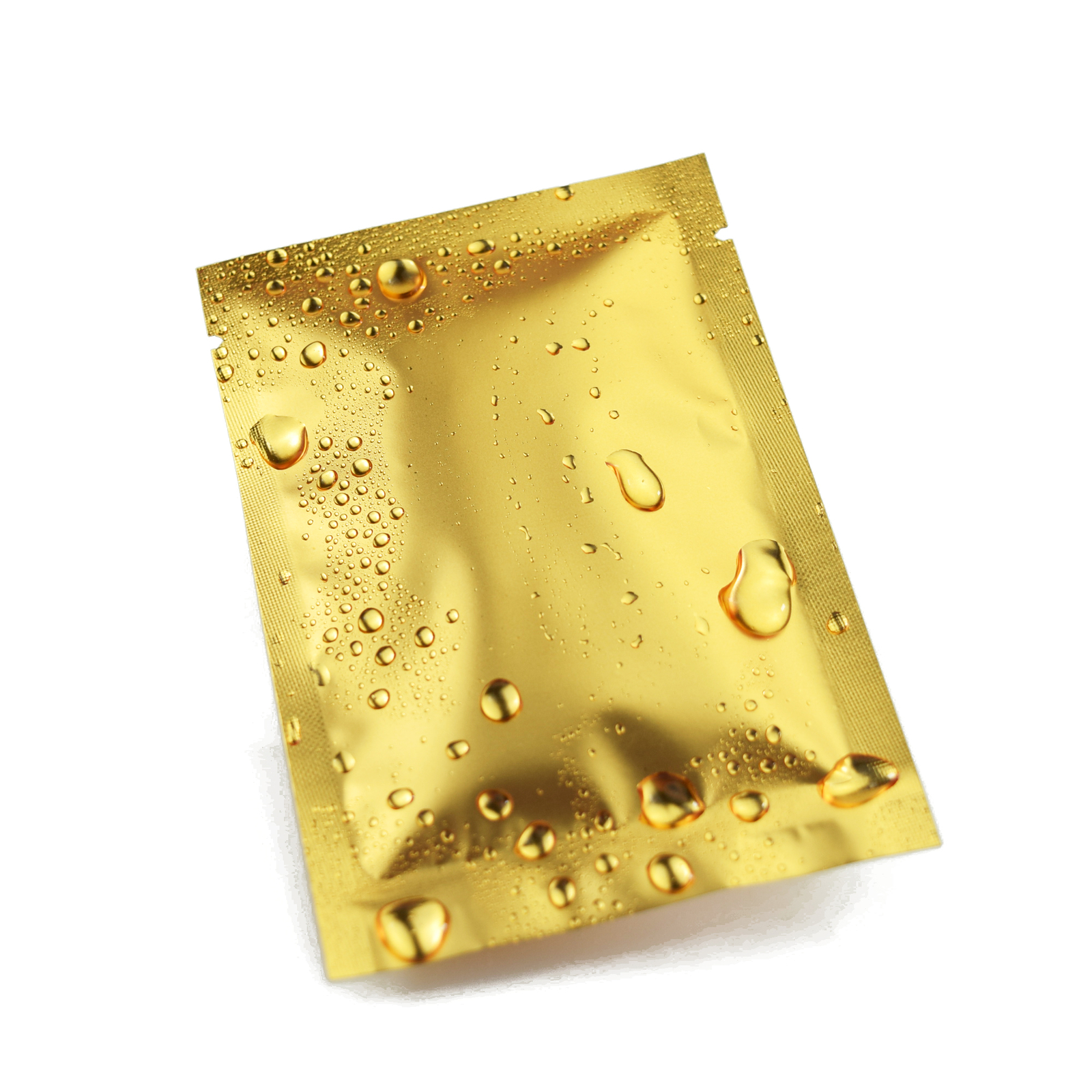 100pc Gold Metallic Mylar Sample Nuts Heat Sealable Bags ~2.5x3.5in Outer Size gallery