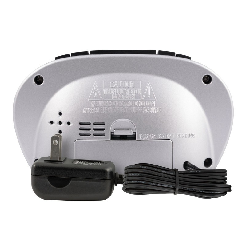 30025 Equity by La Crosse AC Powered 0.9" Blue LED Display Alarm Clock USB Port gallery