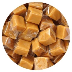 Caramel Squares Candy, 4 Pound Bulk Bag (Approximately 300 pieces), Vanilla…